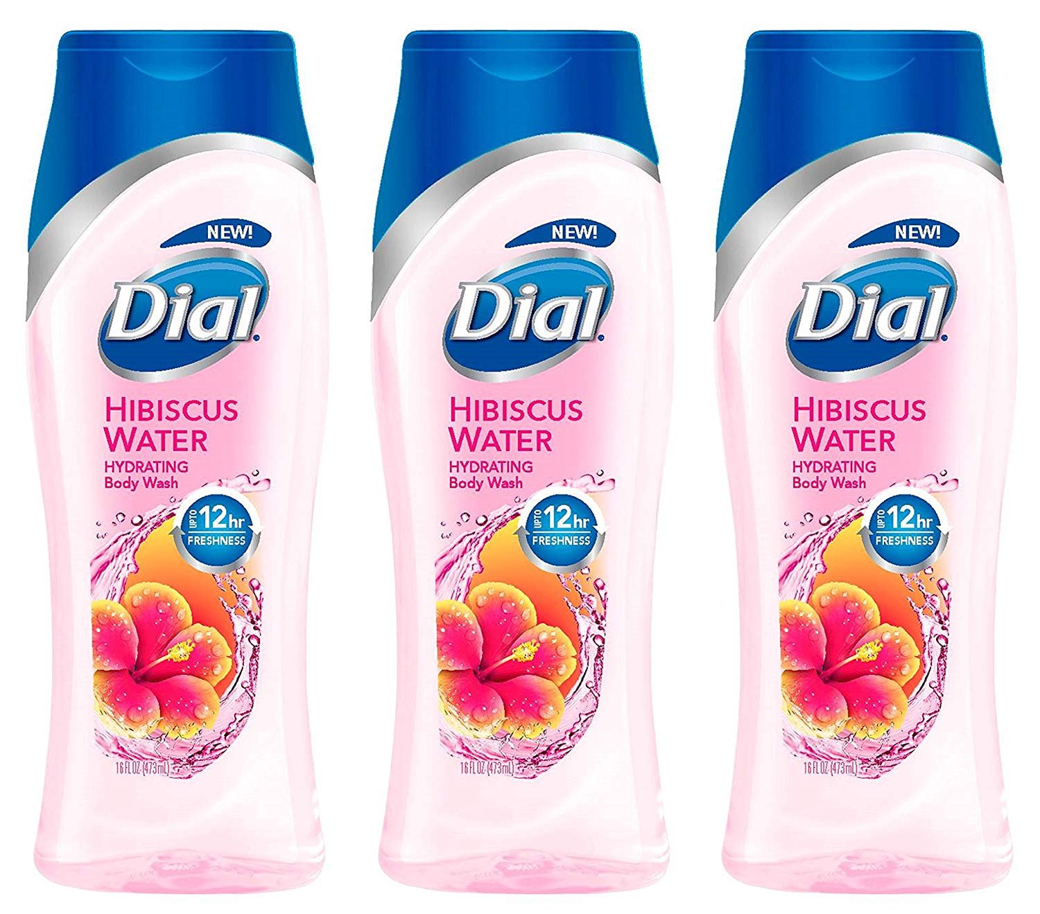 Dial Hydrating Body Wash Hibiscus Water Net Wt. 16 FL OZ (473 mL