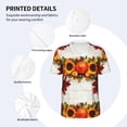 thumbnail image 5 of Fotbe Thanksgiving With Autumn Baseball Jersey Shirt for Men and Women, Casual Short Sleeves Button Down T-Shirt-XX-Large, 5 of 9