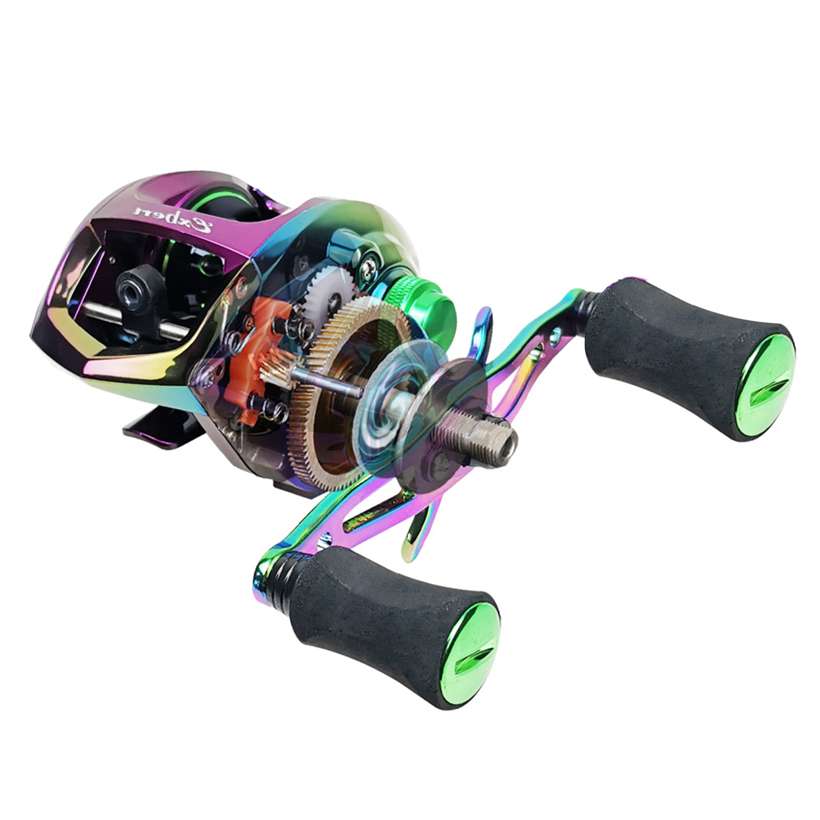 Exbert Carbon Fiber Baitcasting Reel 9+1bb Fishing Reel High Speed 6.3: 1 Gear Ratio Magnetic Brake System Baitcaster Reel For Left Hand Left
