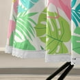 thumbnail image 5 of Coolnut 60" Flamingos Tropical Foliage Outdoor Round Tablecloth, Waterproof Stain-Resistant Non-Slip Circular Tablecloth with Umbrella Hole and Zipper for Tabletop Backyard Party BBQ Decor, 5 of 7