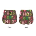 thumbnail image 3 of Balery Ho Ho Ho Merry Christmas Pantalones cortos deportivos para mujer con forro y dos bolsillos, elásticos, para entrenamiento, gimnasio, yoga-XX-Large, 3 of 7