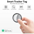 thumbnail image 3 of Bluetooth Tracker, Smart Air Tracker Tags-1 Pack, Key Finder and Item Locator Works with Find My (iOS Only), with Protective Case/Key Ring/Lanyard, Tracker Tag for Keys/Luggage/Wallet, etc., 3 of 10