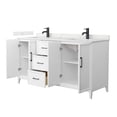 thumbnail image 4 of Wyndham Collection WCH717166DHBWQUNSMXX Elan 66" Free Standing Double Basin Vanity Set -, 4 of 7