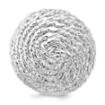 thumbnail image 4 of Finest Gold Sterling Silver & Rhodium Round Rope Circle Adjustable Ring - Size 6, 4 of 5