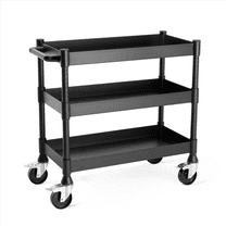 Luxor MightyHaul 18 inch Heavy Duty 3 Shelf Utility Cart
