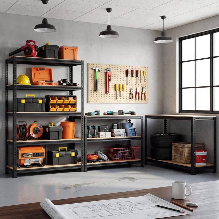 TrumanPick 5-Tier Adjustable Garage Shelves, 1600 lbs Capacity photo 6