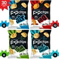 Popchips Variety Pack Chips, Assorted Flavors, 0.8 oz., 30 pk. With White Bowl By OMA