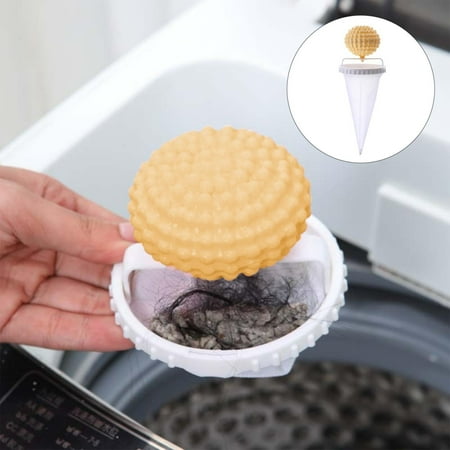 

Best Kitchen Helper ！Floating Hair Filtering Mesh Removal Reusable Washing Machine Hair Filter Cleaning Mesh Bag Upgraded Pet Hair Remover 3PCS Floating Hair Filtering Mesh Removal