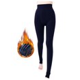thumbnail image 2 of Winter Warm Fleece Lined Tights for Women Thermal Pantyhose Leggings Opaque Thick Stockings Tights Navy One Size, 2 of 4