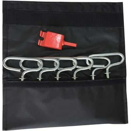 THUNDERBAY Ice Anchor Kit Plus 1 Drill Adapter (6 Pieces Kit)