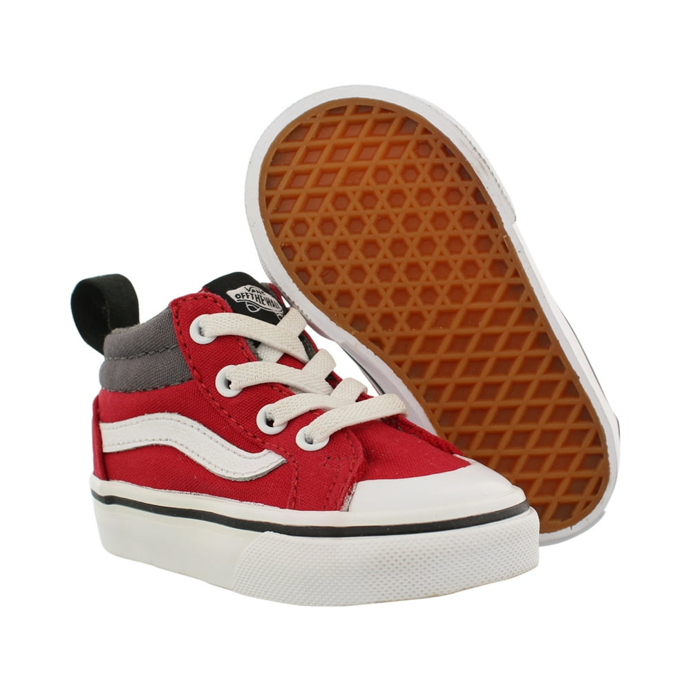 Vans - Vans Racer Mid Baby Boys Shoes Size 4, Color: Racing Red/Pewter