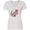 AA-White, variant on Inktastic Cute Smiling Valentine's Day Otter with Heart Women's V-Neck T-Shirt