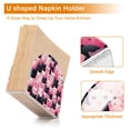 thumbnail image 4 of Cats Black Pink Cartoon Napkin Holder for Table Clear Napkin Stand Paper Holder Acrylic Organizer Dispenser Napkins for Dinner Kitchen Restaurant Room, 4 of 8