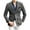 Gray, variant on Wyobmus Mens Suede Leather Jacket Velvet Blazer Sport Coat Solid Slim Fit Suit Jacket Black