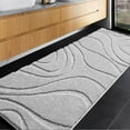 thumbnail image 1 of Alfombra de baño Runner DEXDE, extra larga, antideslizante, gris claro, 1 of 7