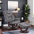 thumbnail image 4 of Heartland Furniture Gray Swivel Recliner Chair With Ottoman, Chair and Ottoman Set of 2-pcs, 4 of 4