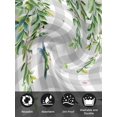 thumbnail image 7 of Spring Plants Cloth Napkins Set of 8 Reusable Dinner Napkins, Watercolor Leaves Birds Flowers Gray Plaid Cocktail Napkin Washable Table Napkins for Wedding/Holiday Party/Baby Shower 20"x20", 7 of 7