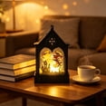 thumbnail image 6 of Halloween Night Light Spooky House Mini LED 5.9in Battery Tabletop Hanging Decor by OVFUIZ, 6 of 6
