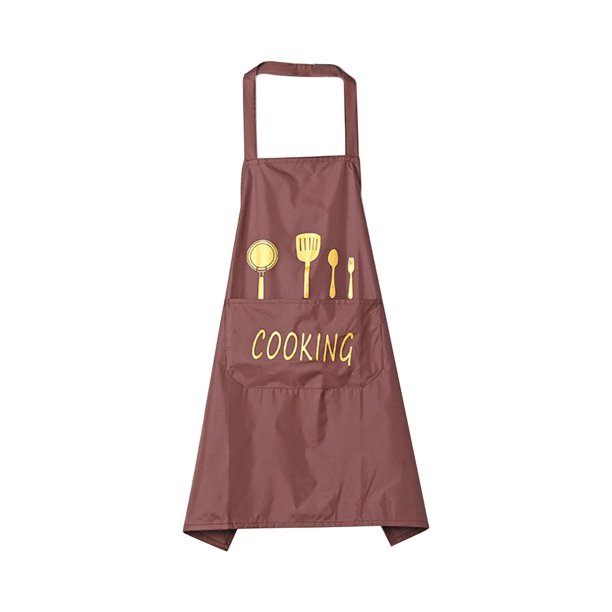 Delantal De Lino Y Algodón, Delantal De Cocina Para Mujeres Y Hombres, Delantal Sencillo Con 2 Bolsillos Grandes, Delantal De Chef matsuzay AP007794-02