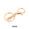 thumbnail image 2 of Bearachild 10 Uds llavero Clips largos autoensamblaje hecho a mano langosta cordón broche clave gancho joyería correas componentes Accesorios Almacenamiento y organización del hogar Oro Bearachild HA073823-01, 2 of 6