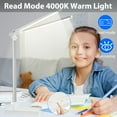 thumbnail image 6 of KOGYAS Desk Lamp for Home Office - LED Lamp with USB Port , Eye-Caring Double Swing Arm Bright Table Lamp, Dimmable Touch Lamp DeskTop Light for Bedroom/Living room/College, 6 of 8
