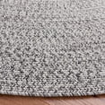 thumbnail image 3 of SAFAVIEH Braided Gino Distressed Machine Washable Reversible Area Rug, Grey/Ivory, 8' x 8' Round, 3 of 8