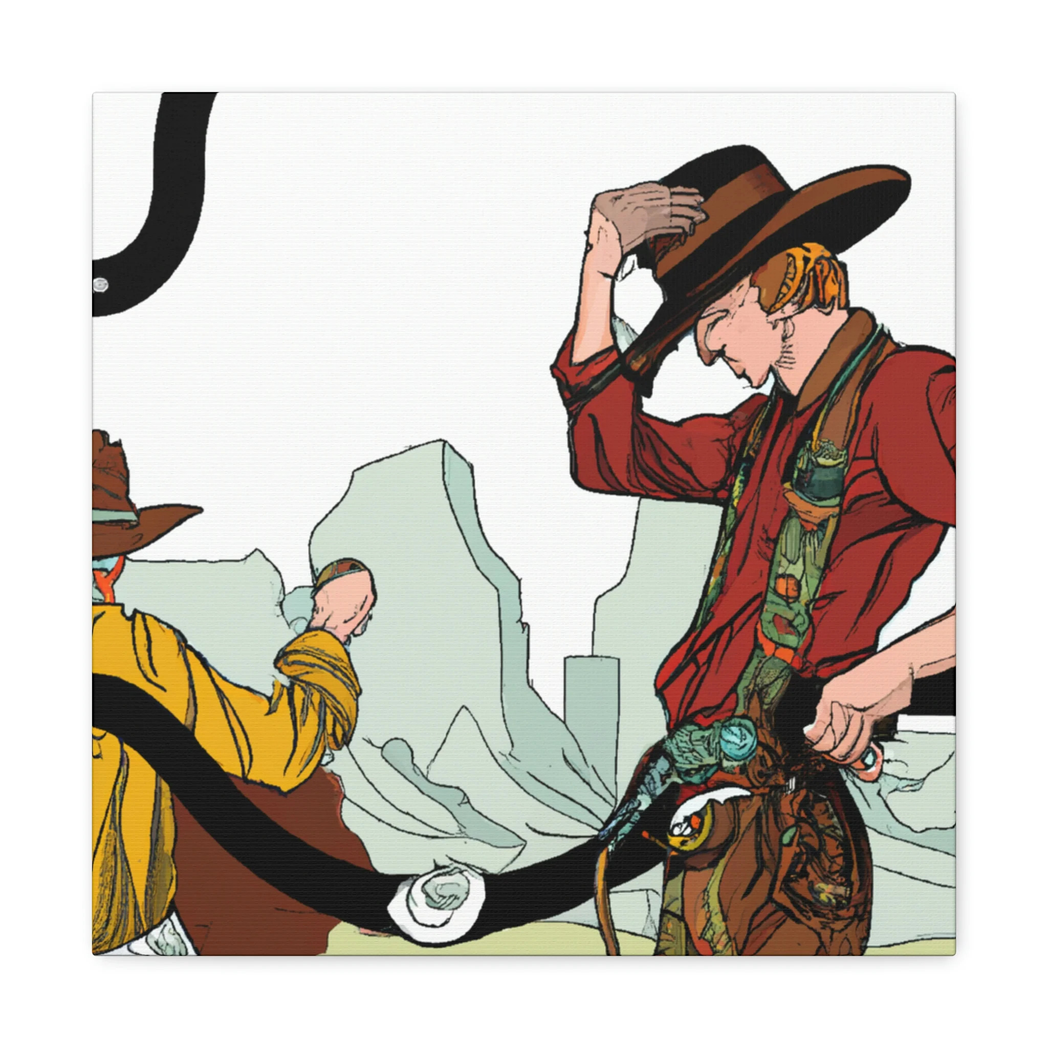 Picket Line Renderings Canvas