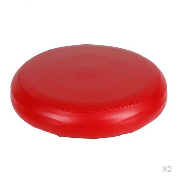 2 fundas para taburetes de bar redondos, fundas para taburetes de bar, fundas para sillas de oficina, transpirables, no incluidas. rojo
