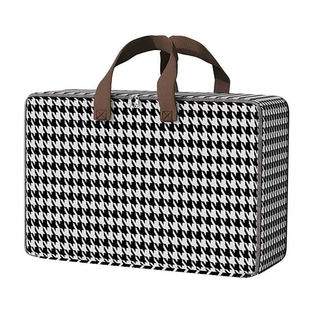 Clothing Storage Box Large Capacity Household Wardrobe Foldable Cotton Quilt Bag Fabric Art Portable Moving for Packing Bag