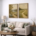 thumbnail image 3 of Framed Canvas Print Vintage Country Landscape Wall Art Set of 2 Modern Farmhouse Decorative for Living Room Bedroom - 24"x36"x2 NATURAL, 3 of 8