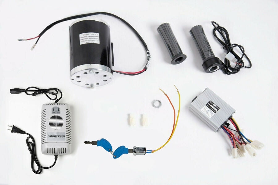 1000 W 48V DC electric motor kit w base speed controller & Foot Pedal Throttle 