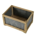 thumbnail image 3 of Planter - Weathered Brown, Galvanized Gray, 3 of 4