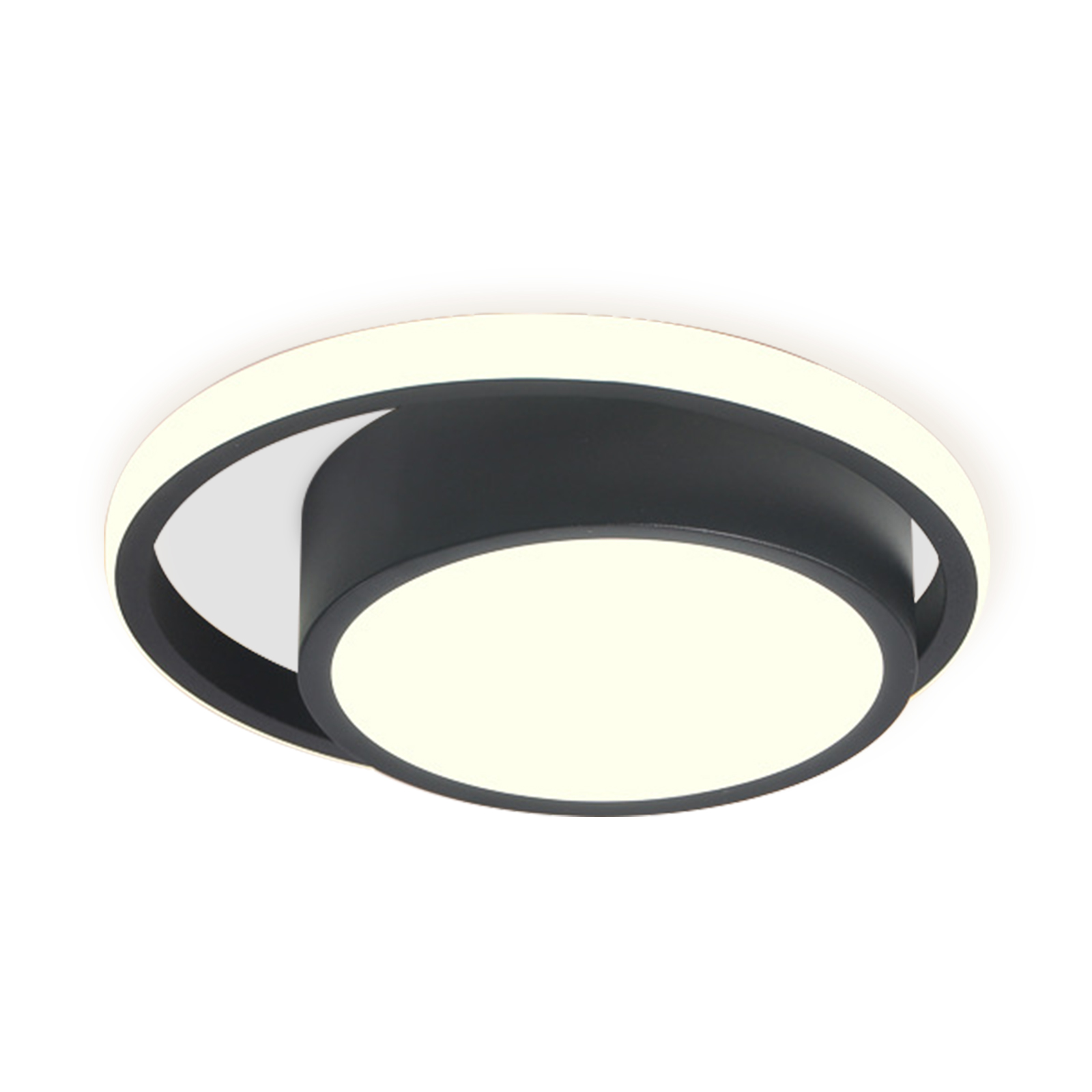 Modern Led Ceiling Light Round Ceiling Lamp Including Bulbs Warm Light 3000K Fixtures For Bedroom Kitchen Study Stair Hallway Small Aisle Lamp Corridor Light (Black)