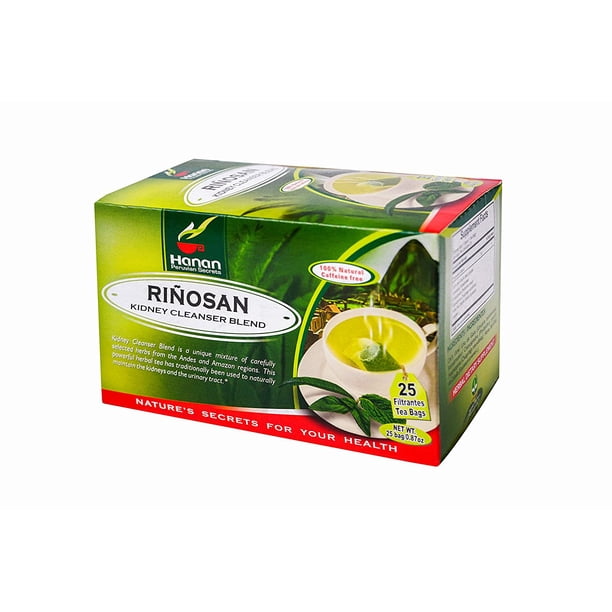 Rinosan Kidney Cleanse and Detox Natural Herbal Tea Blend (25 Tea Bags ...