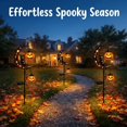 thumbnail image 5 of Solar Black Cat & Pumpkin Moon Garden Stake Light, Halloween Outdoor Waterproof LED Yard Decoration with Crescent Moon, Hanging Jack-o'-Lantern Lantern for Garden, Patio, Walkway, Porch, Black Cat, 5 of 5