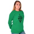 thumbnail image 4 of Wolf Pack Triangle Symbol Spirit Animal Long Sleeve TShirt Men Women Brisco Brands S, 4 of 6
