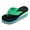Green, variant on Women's Quilted Terry Flat Flip Flop Sandals,Red 40