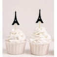thumbnail image 4 of Darling Souvenir, Eiffel Tower Cupcake Toppers, Wedding Party Dessert Decorations - Pack Of 20, 4 of 6