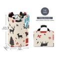 thumbnail image 2 of Yayeee Freestanding Laundry Hamper with Handle Collapsible Large Storage Basket for Clothes, Christmas Forest, 2 of 7