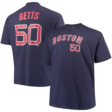 Men's Majestic Mookie Betts Navy Boston Red Sox MLB Name & Number T-Shirt