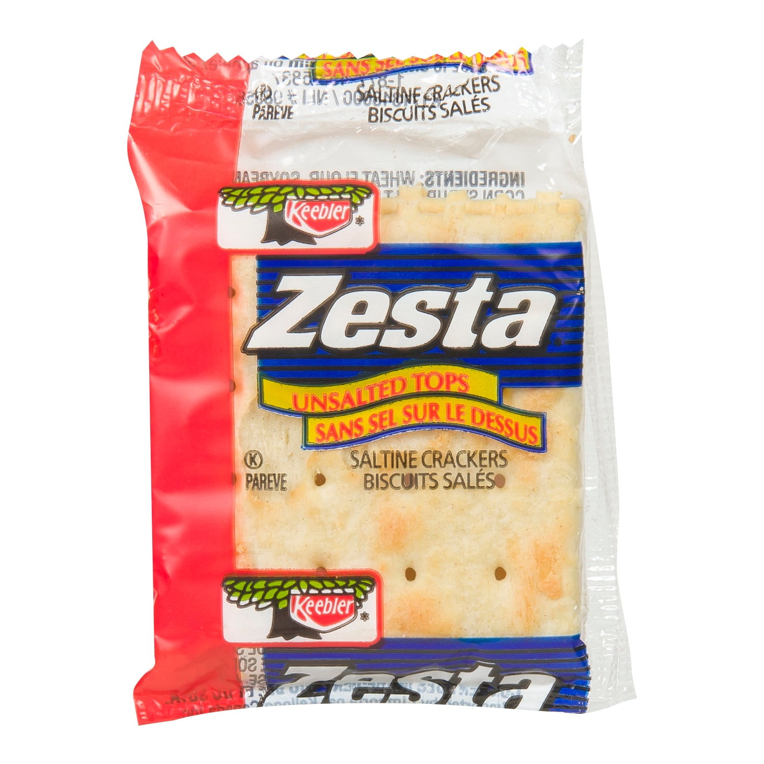 Keebler Zesta Saltine Crackers, Unsalted Tops, Portion | 2UN ...