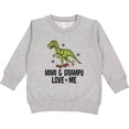 thumbnail image 2 of Inktastic Mimi and Grampy Dinosaur Grandchild Toddler Sweatshirt, 2 of 4