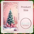 thumbnail image 2 of Pink Theme Merry Christmas Banner Christmas Tree Design Xmas Backdrop Snowflake Pattern Gift Decorations Holiday Background for Christmas Party Family Gathering Winter Celebration, 2 of 9