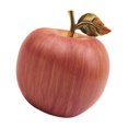 thumbnail image 1 of Estatua de manzana, adorno de escritorio, latón, coleccionable, regalo de Navidad, estatua moderna para Rojo, 1 of 8