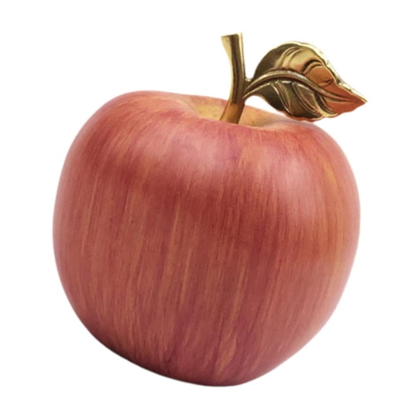 Estatua de manzana, figura decorativa, adorno de escritorio coleccionable, estatua moderna para Rojo