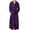 Purple, variant on MuZeFu Robes for Men 3X Men's Winter Lengthened Bathrobe Home Clothes Shawl Long Sleeved Robe Coat