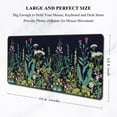 thumbnail image 2 of Desk Pad, XXL Large Mouse Pad, Extended Gaming Mousepad, Cute Desk Mat for Women, Big Office Accessories Mouse Pad for Computer Keyboard and Laptop, 35.6" x 15.7", Black Wildflower Night, 2 of 6