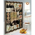 thumbnail image 5 of Fall Vintage Shower Curtain Set ，Waterproof Fabric Shower Curtains Boho Forest Bear Deer Maple Leaves Wood Grain Shower Curtains for Bathroom,Bathroom Decor 36"x72", 5 of 7
