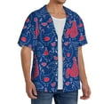thumbnail image 2 of Sikiie Chicken and Rooster Men's Wrinkle Free Untucked Cuban Shirt Business Casual Button Down Shirts Short Sleeve ShirtSmall, 2 of 5