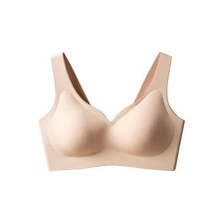 

Womens Seamless Lingerie Push Up No Steel Ring Sports Buckle Bra